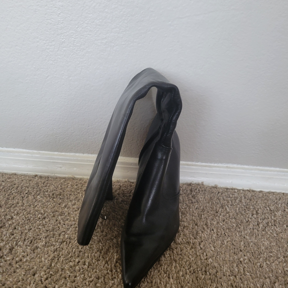 Black Leather Women' Boots